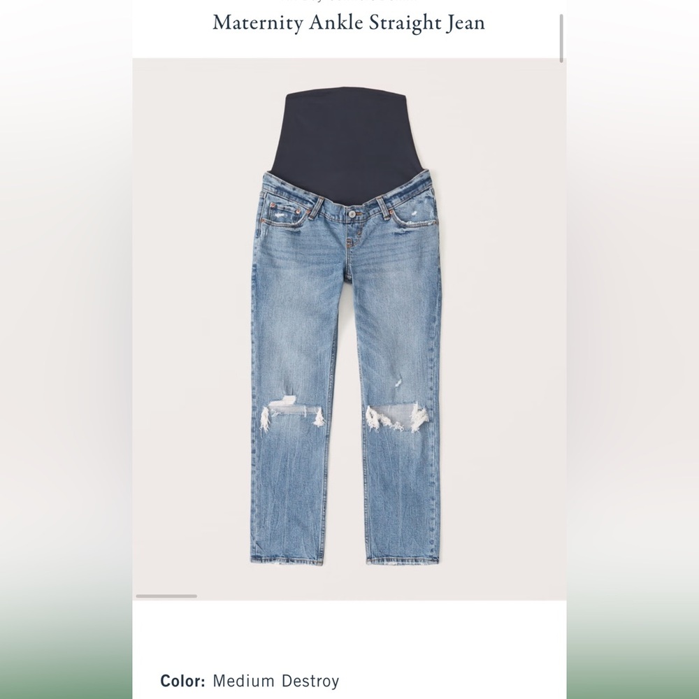 Abercrombie & Fitch Super Skinny Maternity Ankle Jean 30 short
